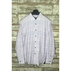 American Breed Mens Purple striped long sleeved dress shirt XXL‎